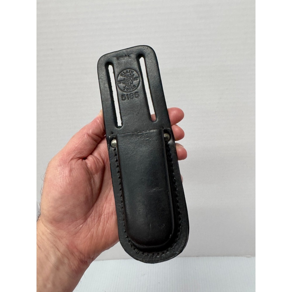 KLEIN TOOLS Leather Tool Sheath 5185 Knife Pouch Belt MADE IN USA High Quality b